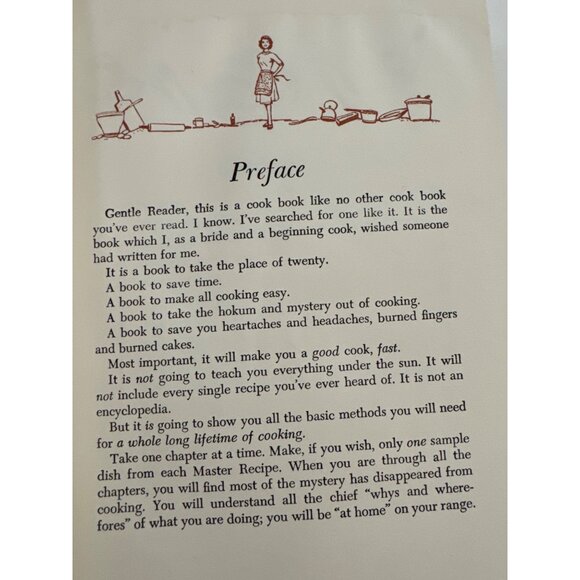 Vtg 1954 The Easy Way To Good Cooking Gwen French HC Cookbook Recipes First Ed - Picture 6 of 16